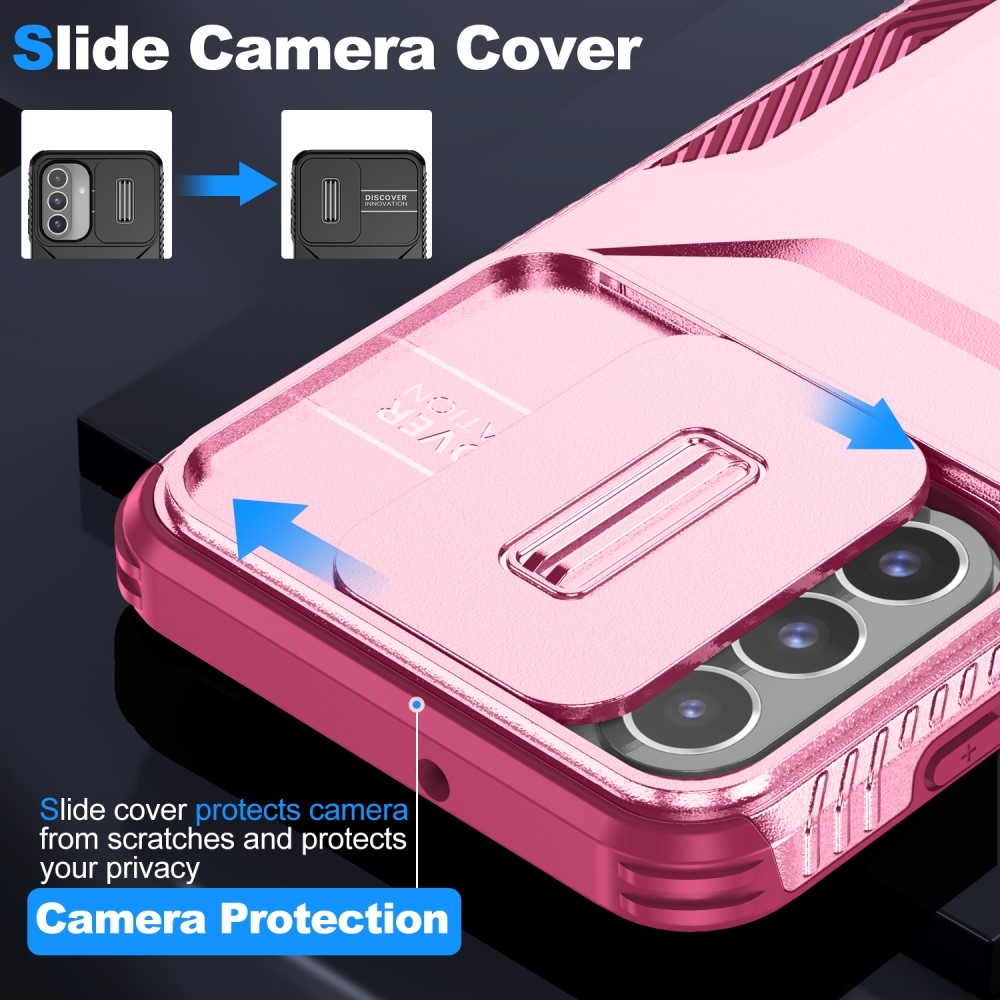 Csúszik tartós borítás Samsung Galaxy A26 5G - rózsaszín / bordó