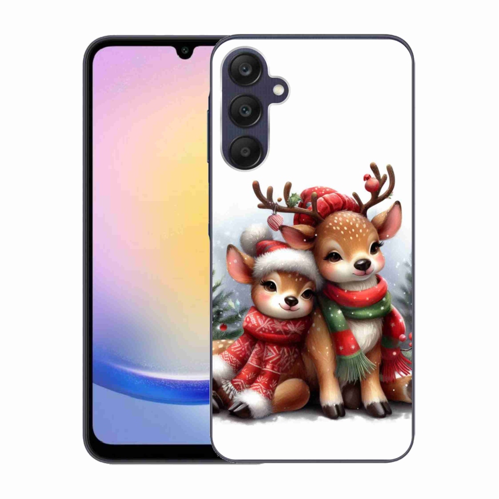 Zselés borítás mmCase Samsung Galaxy A25 5G - karácsonyi rénszarvashoz