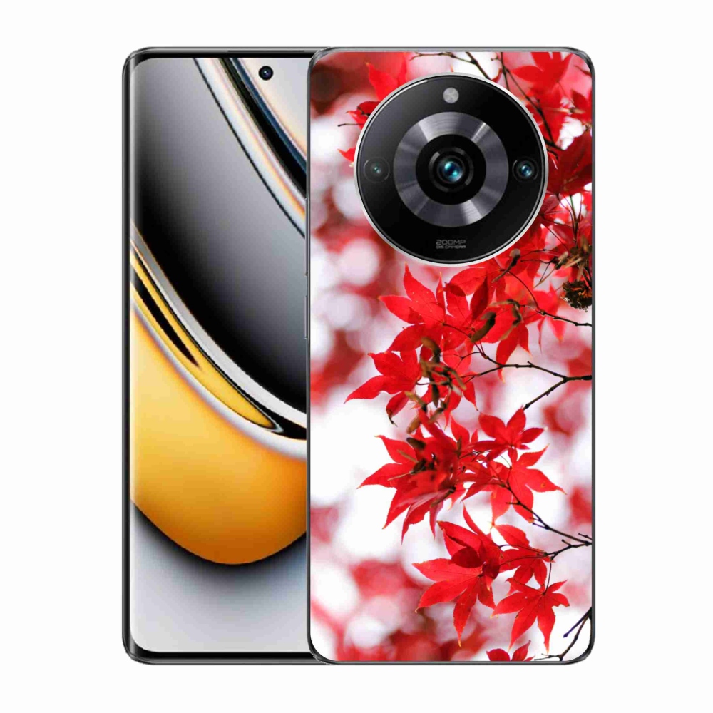 Zselés borítás mmCase a Realme 11 Pro/11 Pro+ készülékhez - piros levelek