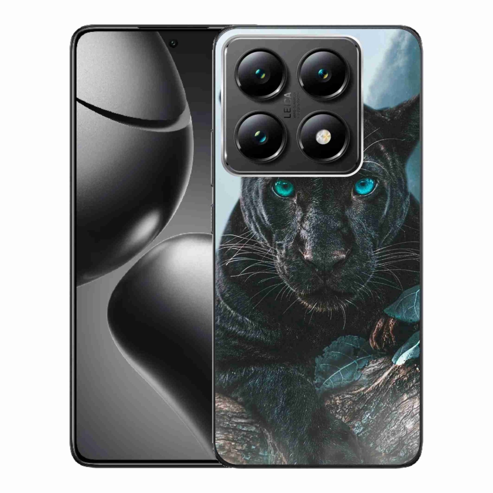 Gél borítás mmCase a Xiaomi 14T Pro számára - fekete párduc