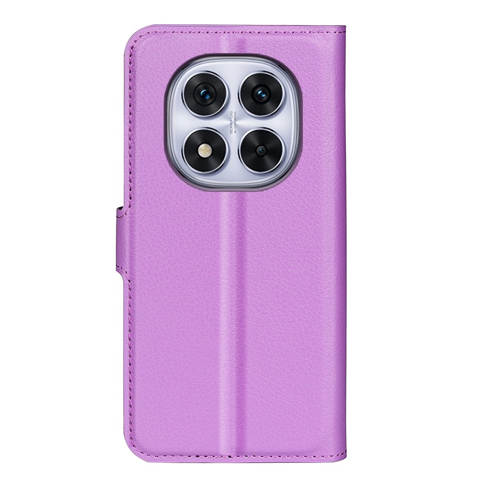 Litchi könyv tok a Xiaomi Redmi Note 14 Pro 5G/Poco X7 5G számára - lila