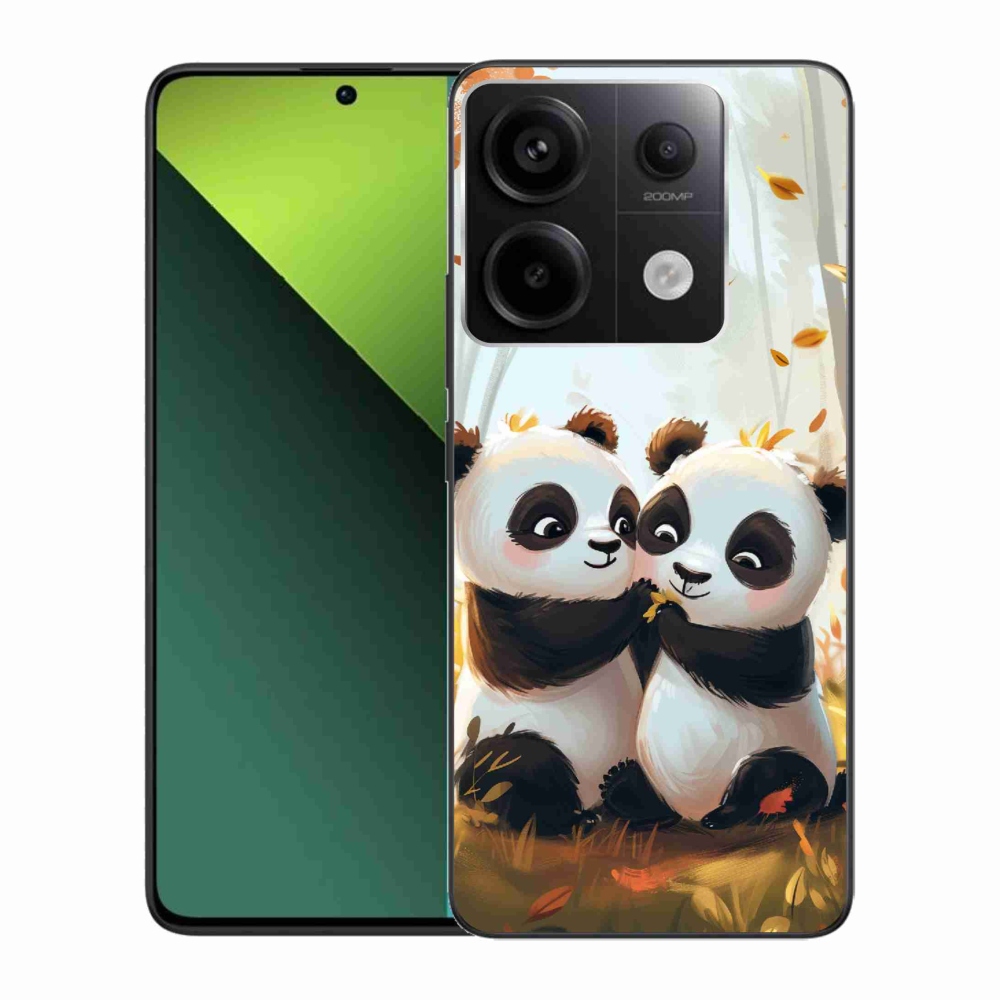 Gél borítás mmCase a Xiaomi Redmi Note 13 Pro 5G/Poco X6 5G számára - pandák