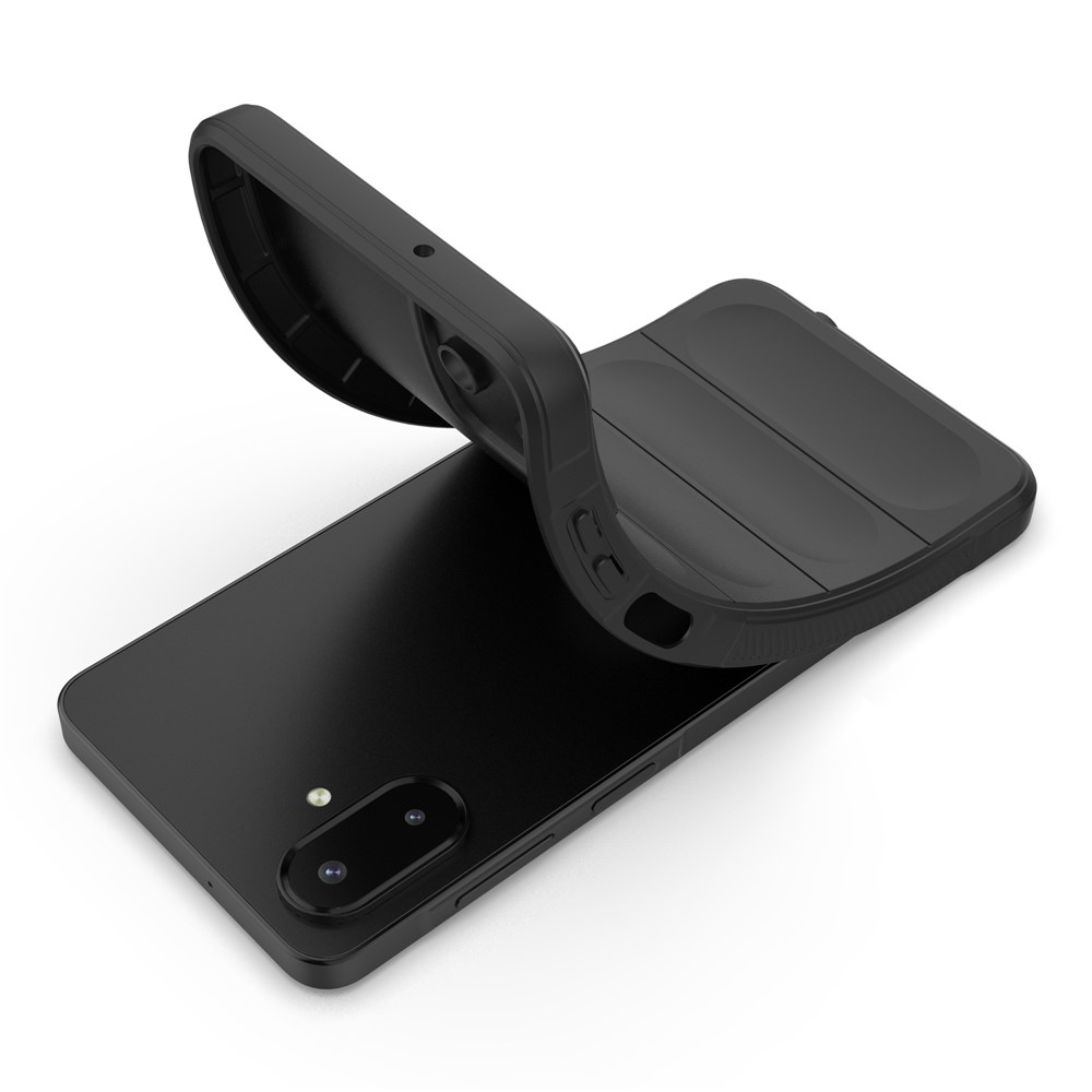 Rugg tartós zselés tok Samsung Galaxy A07 4G készülékhez - fekete