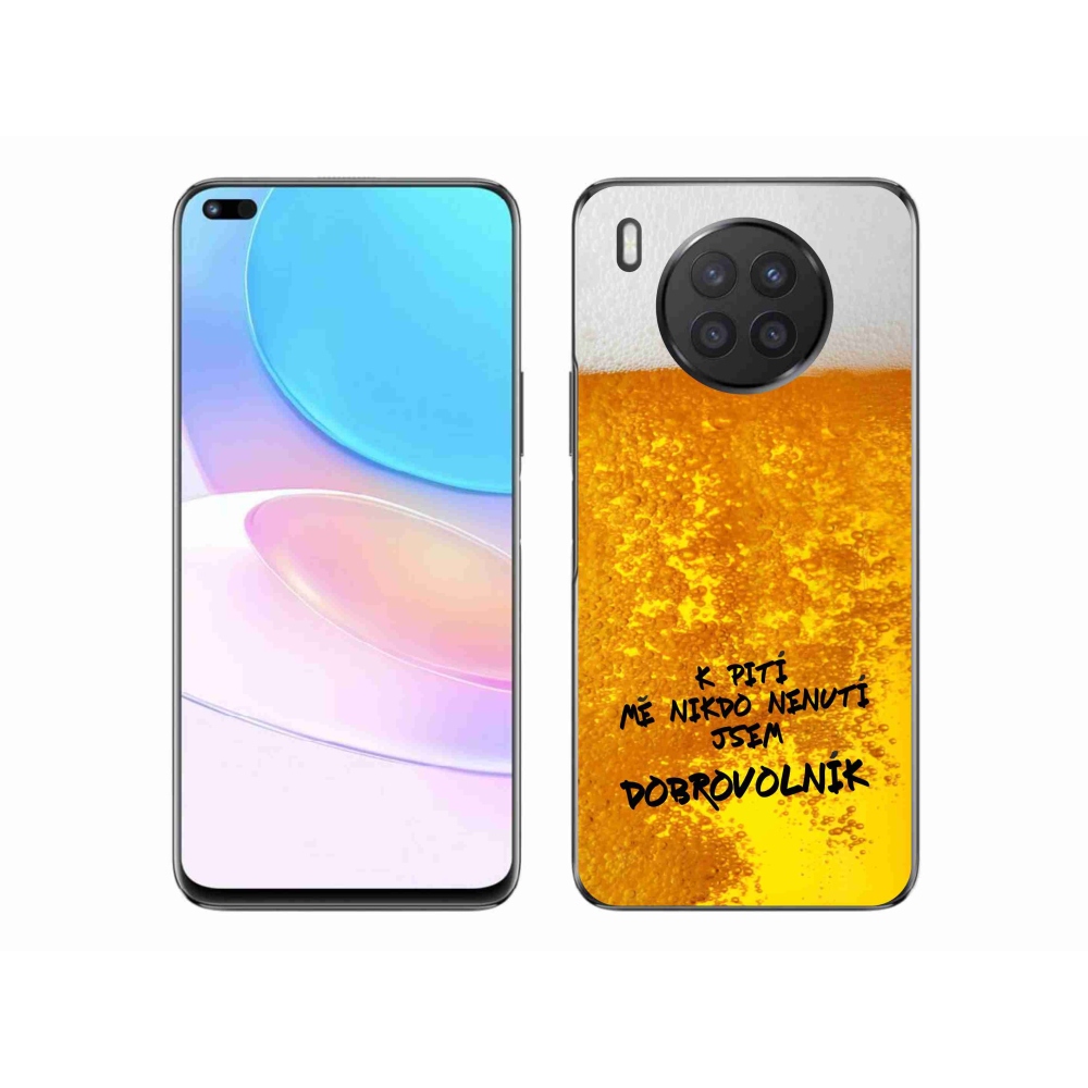 Gél borító mmCase a Huawei Nova 8i számára - sör motívum 4