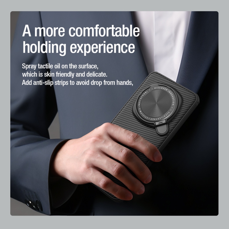 Nillkin CamShield Prop mágneses hátlap a Honor Magic 6 Pro fekete színű készülékhez