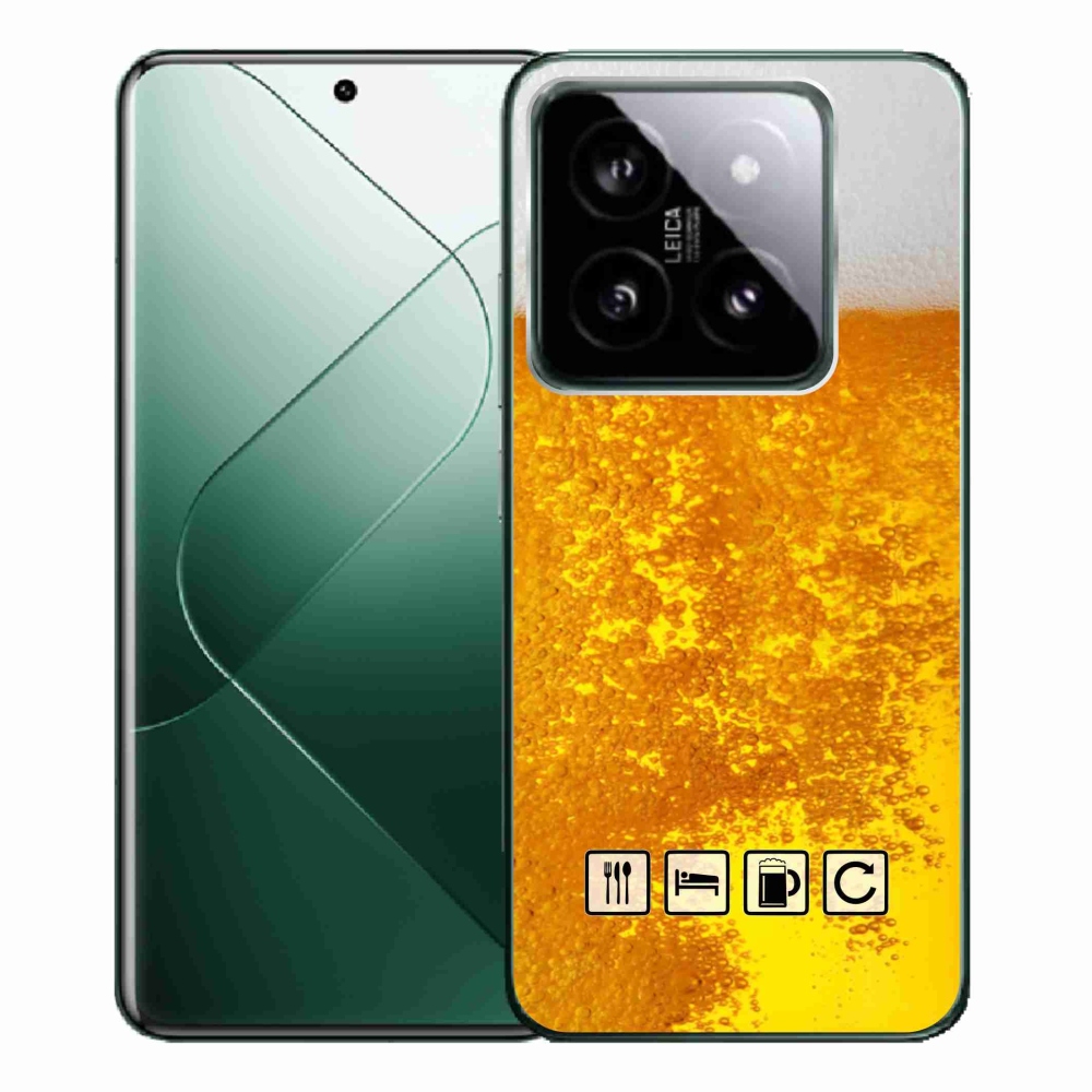 Gél borítás mmCase a Xiaomi 14 Pro számára - sör motívum 3