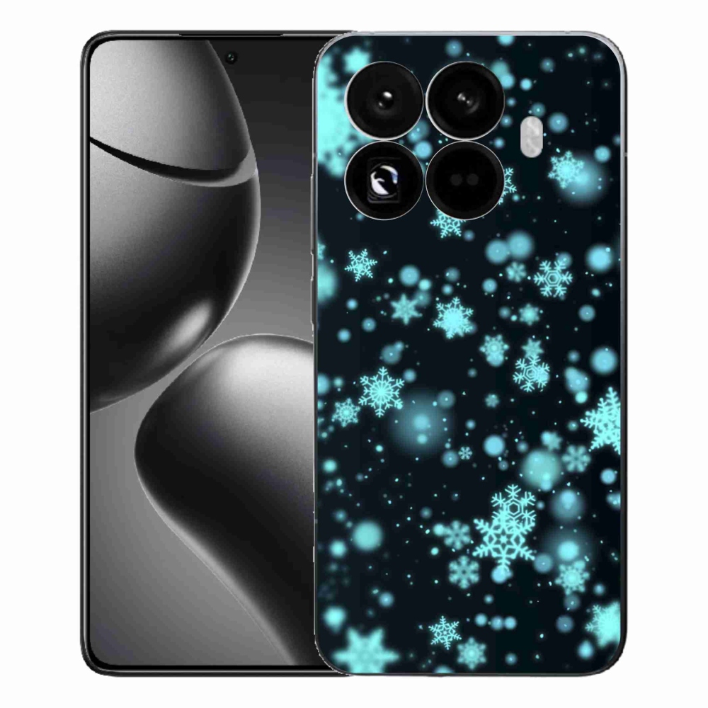 Gél borítás mmCase a Xiaomi 15T Pro számára - hópelyhek 1