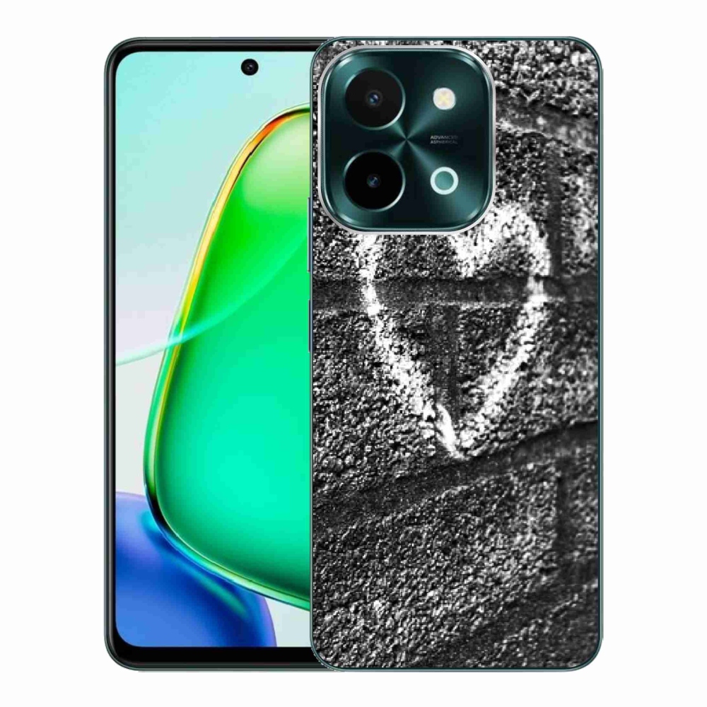 Zselés borítás mmCase a Vivo Y28-hoz - szív a falon