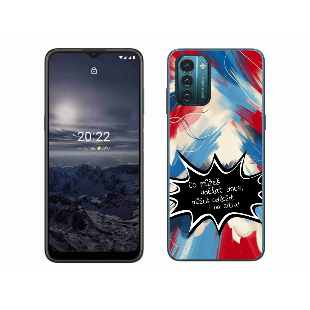 Zselés borító mmCase a Nokia G11/G21 készülékhez - vicces szöveg 9 fekete háttér