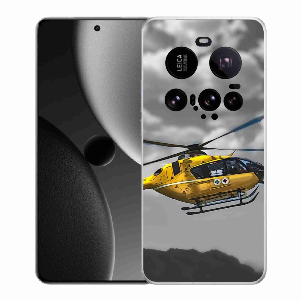 Gél borítás mmCase a Xiaomi 15 Ultra - sárga helikopterhez
