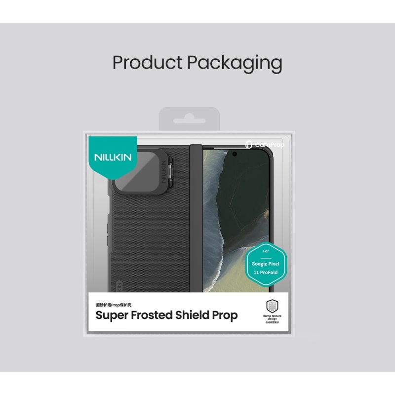 Nillkin Super Frosted Prop mágneses hátlap a Google Pixel 11 Pro Fold készülékhez – fekete