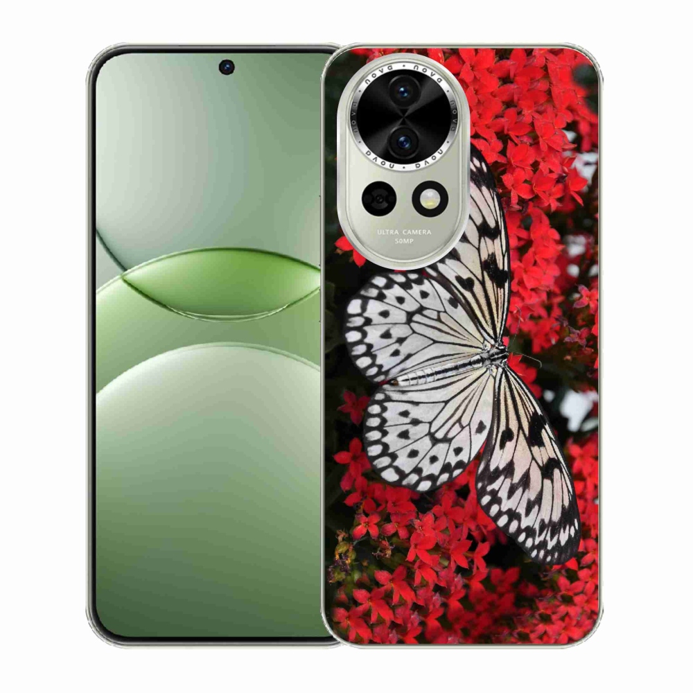 Gél borító mmCase a Huawei Nova 13 5G - fekete-fehér pillangó 1