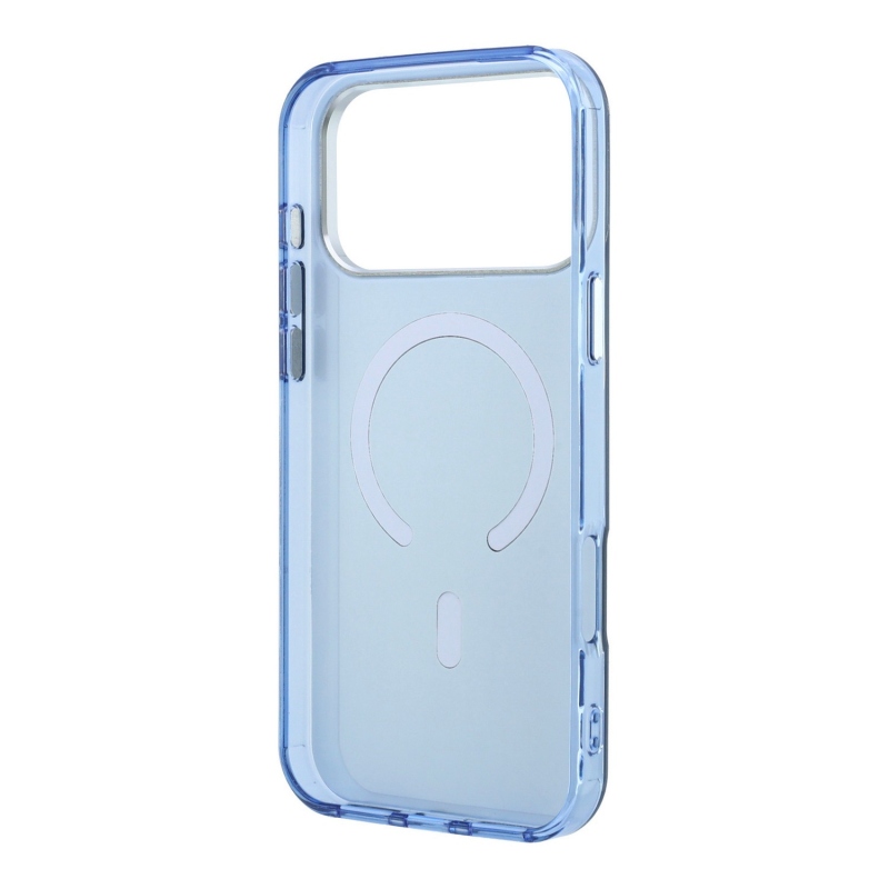 Mercedes PC/TPU kétrétegű MagSafe hátsó tok iPhone 18 Pro-hoz, antracit/kék