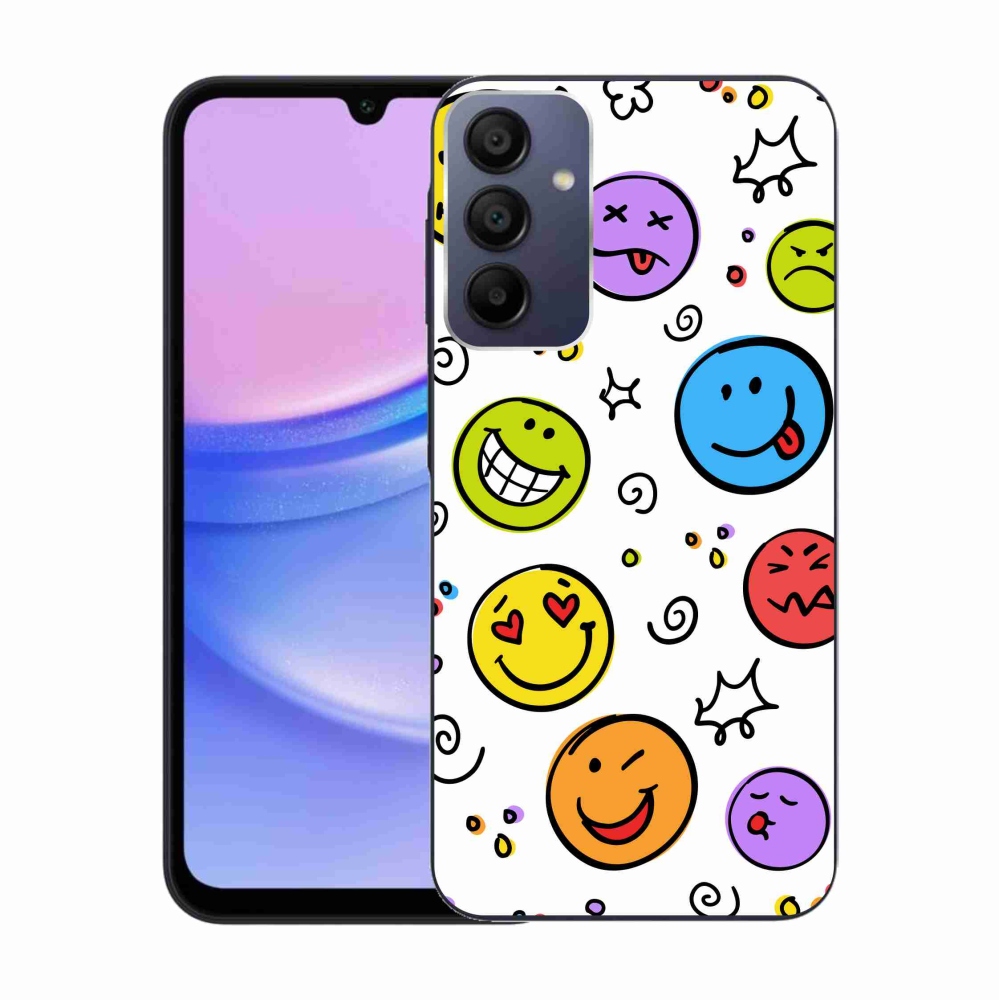Gél borítás mmCase Samsung Galaxy A15 4G/5G készülékhez - smiley-k