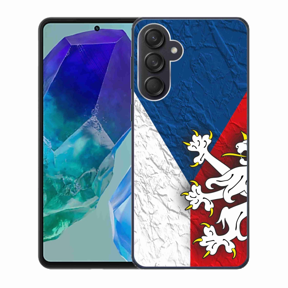 Gél védőhuzat mmCase Samsung Galaxy M55 5G - cseh zászló 1
