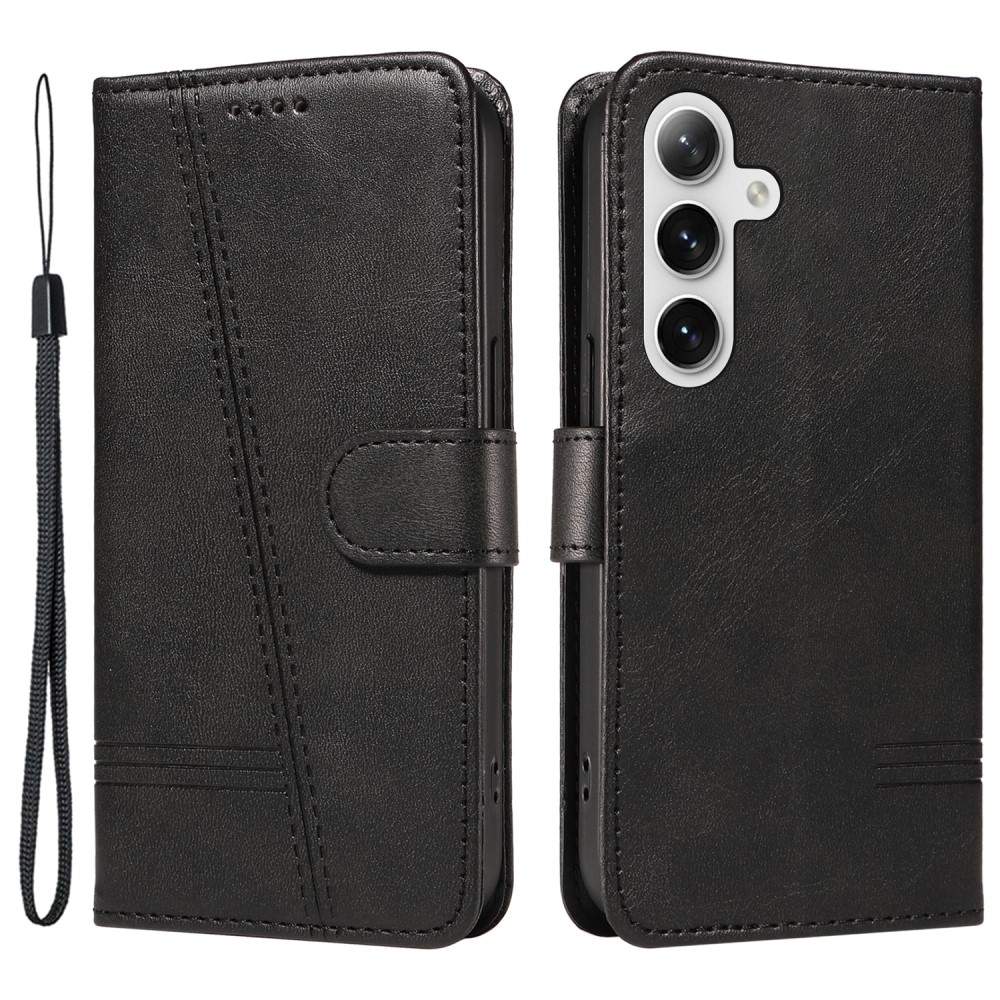 Póló alakú könyvtáska Samsung Galaxy S24+/S25+ készülékhez - fekete