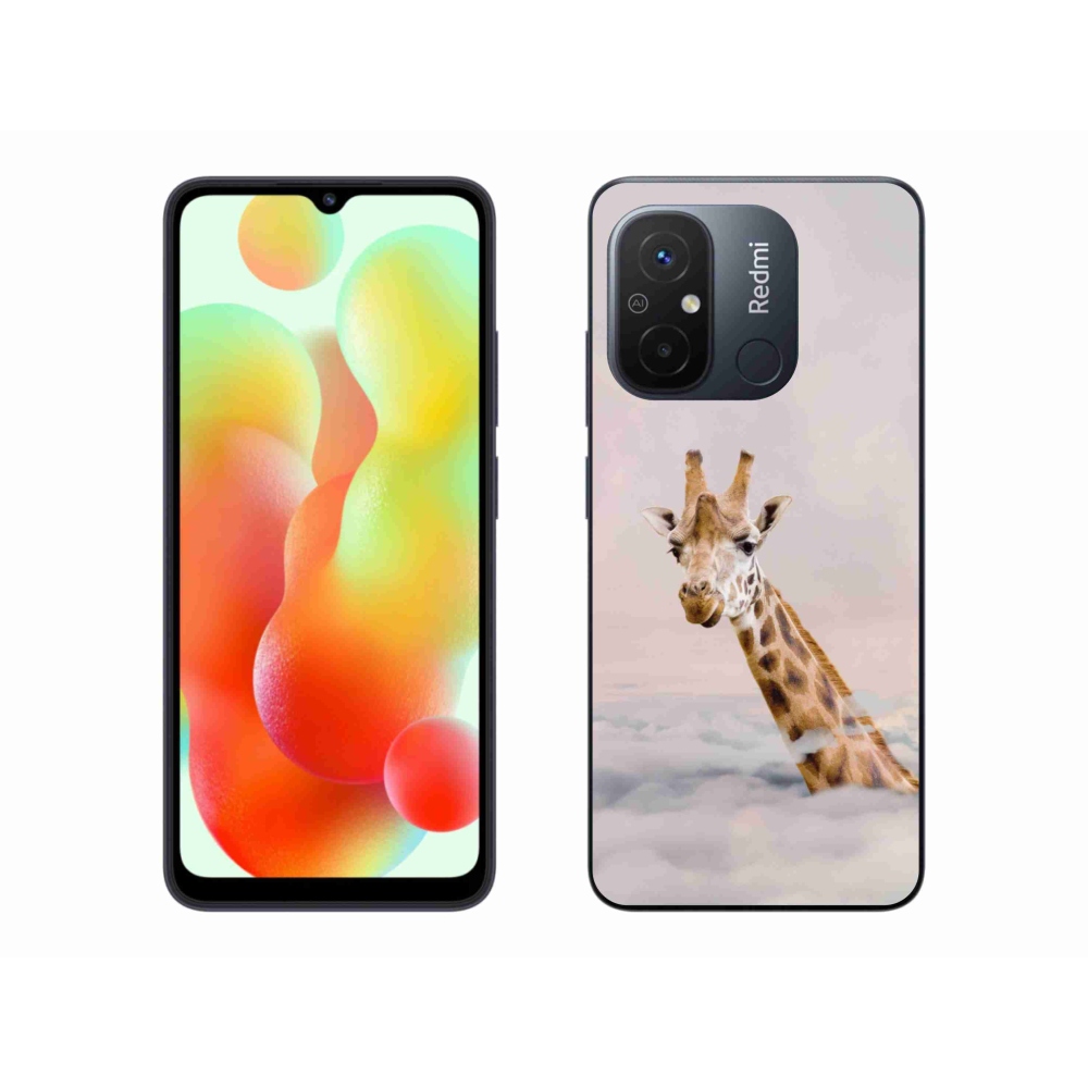 Gél borítás mmCase a Xiaomi Redmi 12C-hez - zsiráf a felhőkben
