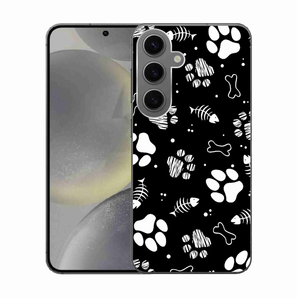 Gél borítás mmCase Samsung Galaxy S24 készülékhez - kutyamancsok