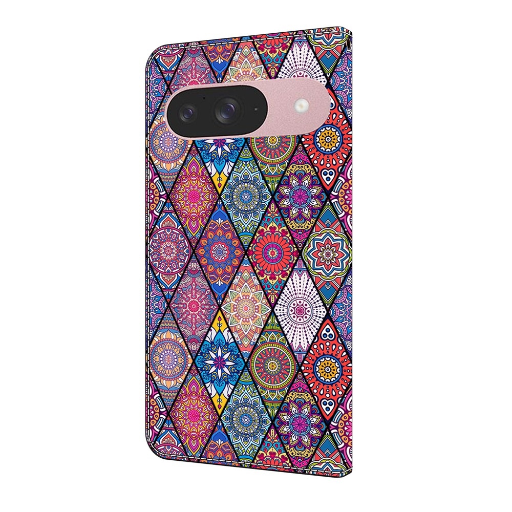 Sima könyves tok Google Pixel 10 Pro/Pixel 10 - színes mintákkal