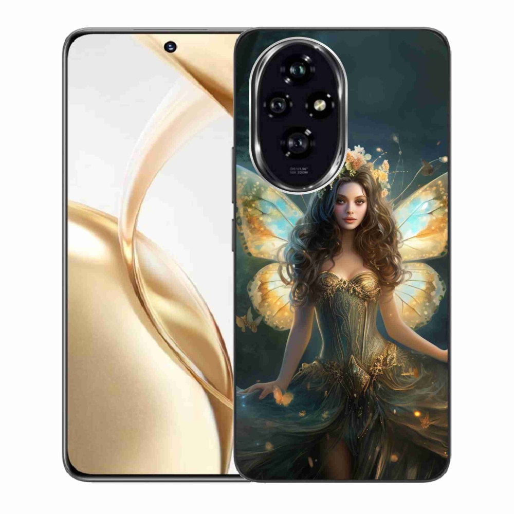 Zselés borítás mmCase a Honor 200 5G számára - pillangó nő