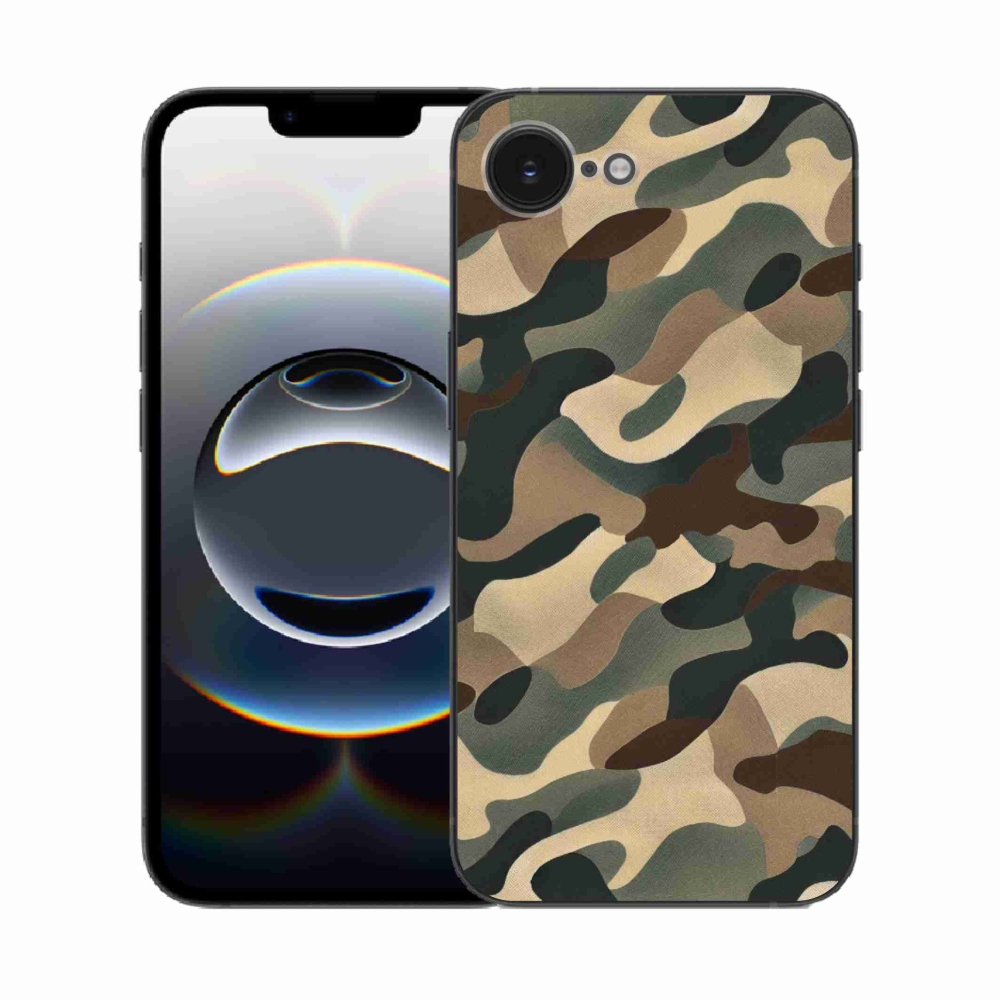 Zselés borítás mmCase iPhone 16e készülékhez - terepszínű minta 11