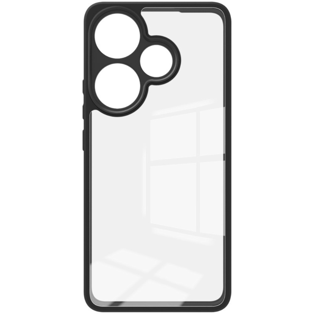 IMK zselés tok rögzített hátlappal Xiaomi Poco F6-hoz - fekete