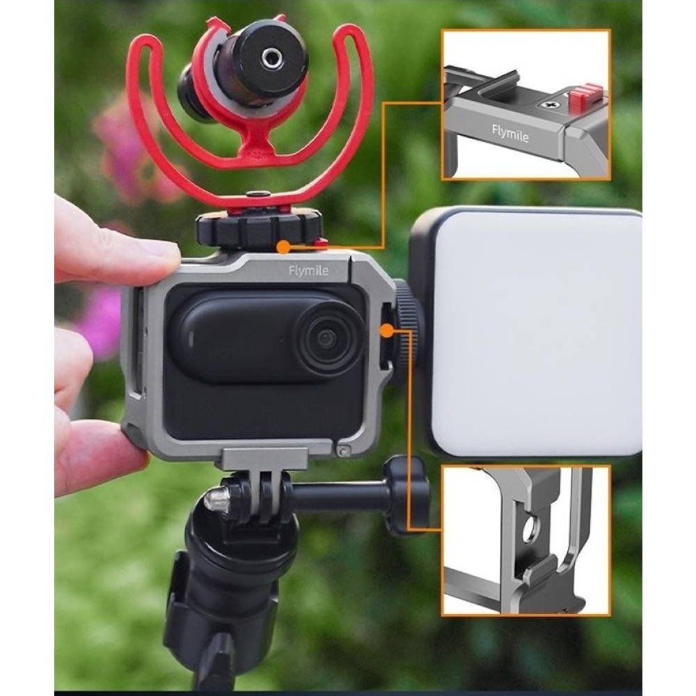 FLYMILE alumínium védőkeret Insta360 GO 3 és GO 3S kamerákhoz