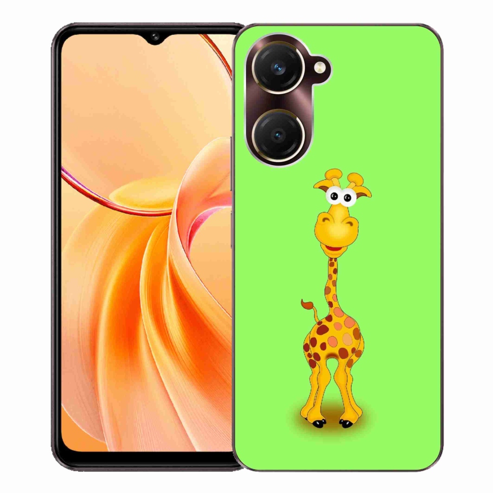 Gél borító mmCase a Vivo Y28s 5G-hez - rajzfilm zsiráf