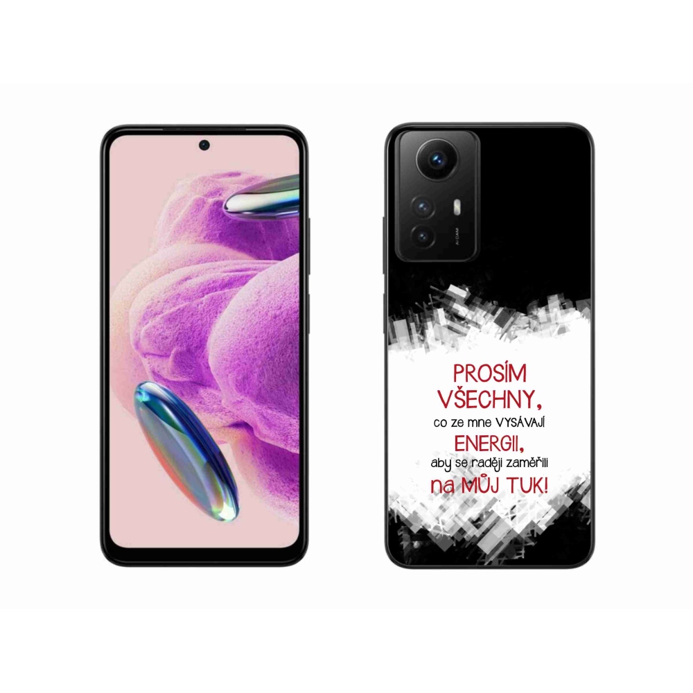 Gél borító mmCase a Xiaomi Redmi Note 12S-hez - vicces szöveg 1 piros