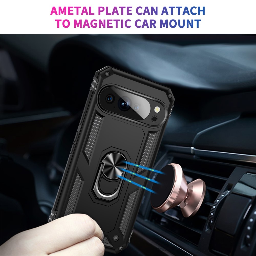 Gyűrűálló borítás a Google Pixel 10 Pro/Pixel 10 készülékhez - fekete