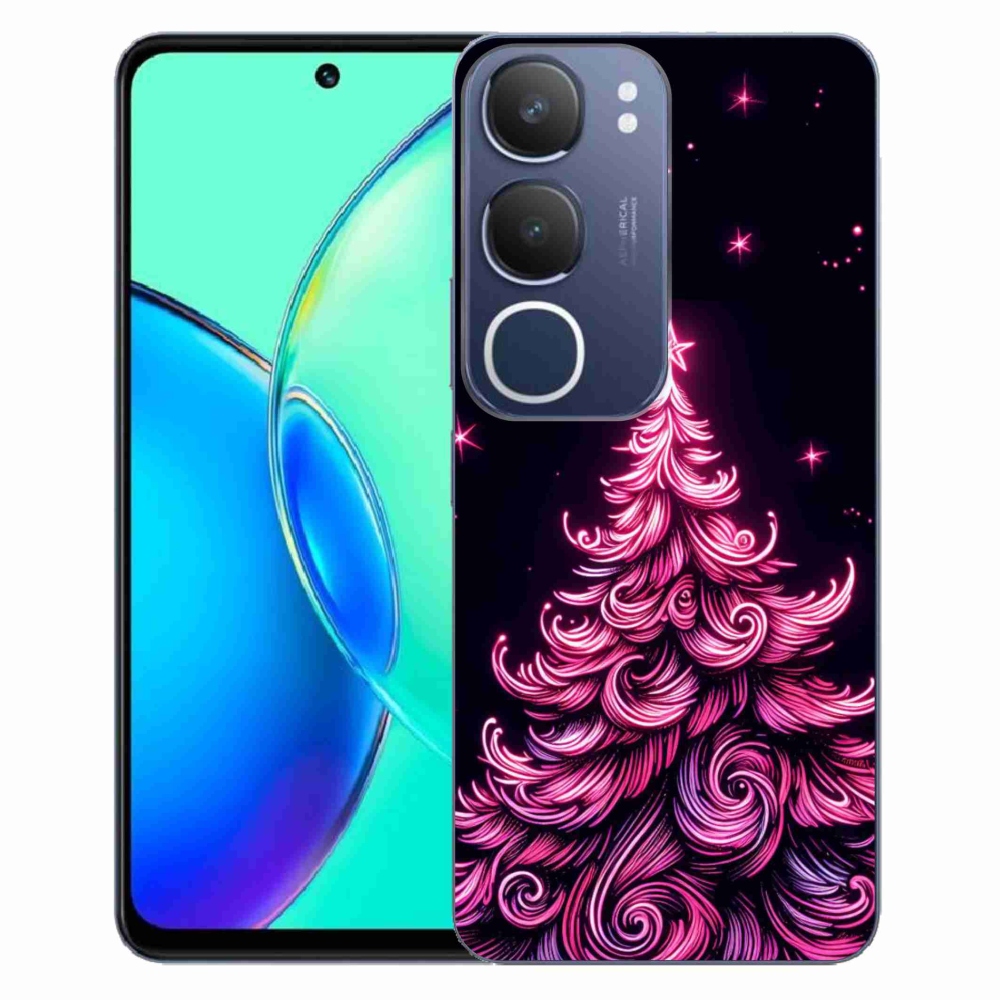 Gél borítás mmCase a Vivo Y19s - neon karácsonyfa 2