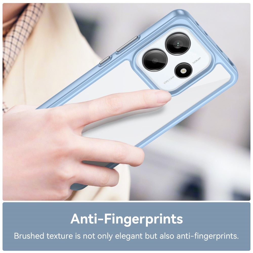 Gél tok kemény hátlappal a Xiaomi Redmi Note 14 5G-hez - kék