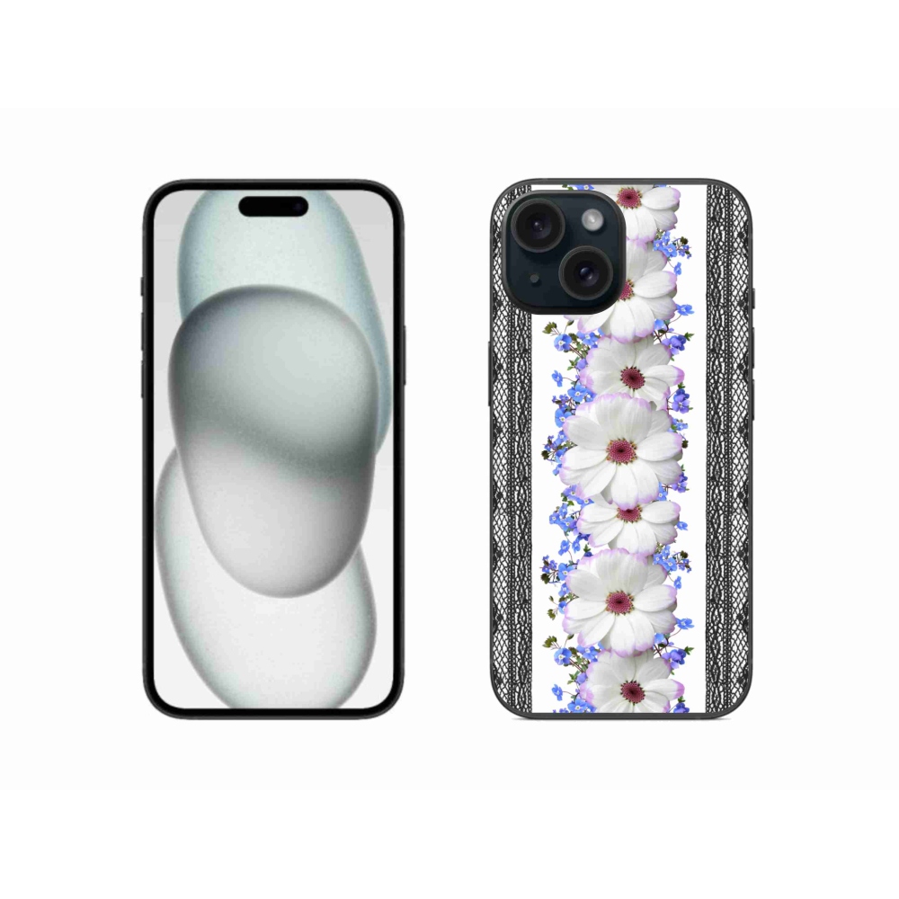 Gél borítás mmCase iPhone 15 - virágok 8