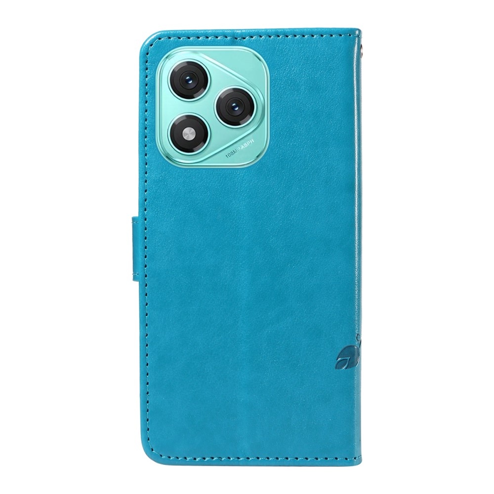 Virágok könyvtáska Honor 400 Lite-hoz - kék