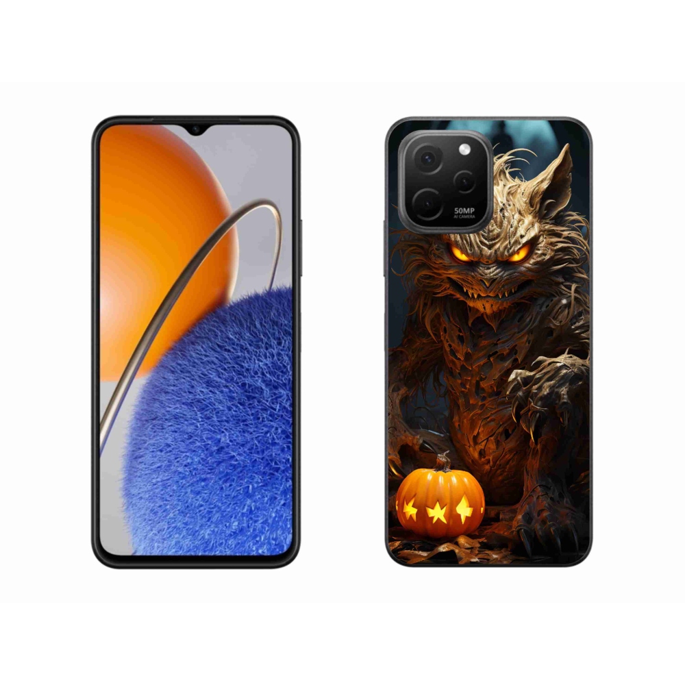 Gél borító mmCase a Huawei Nova Y61 készülékhez - Halloween szörnyeteg