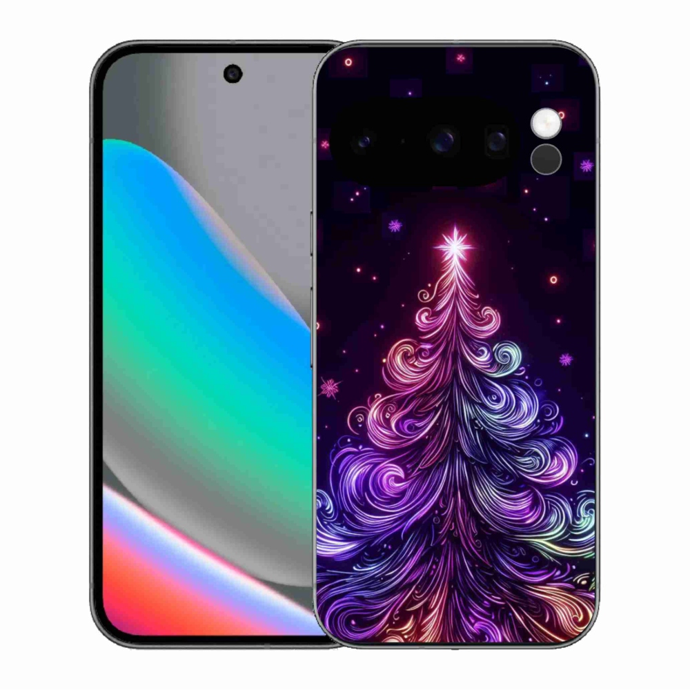 Gél borítás mmCase a Google Pixel 10 Pro számára - neon karácsonyfa 1