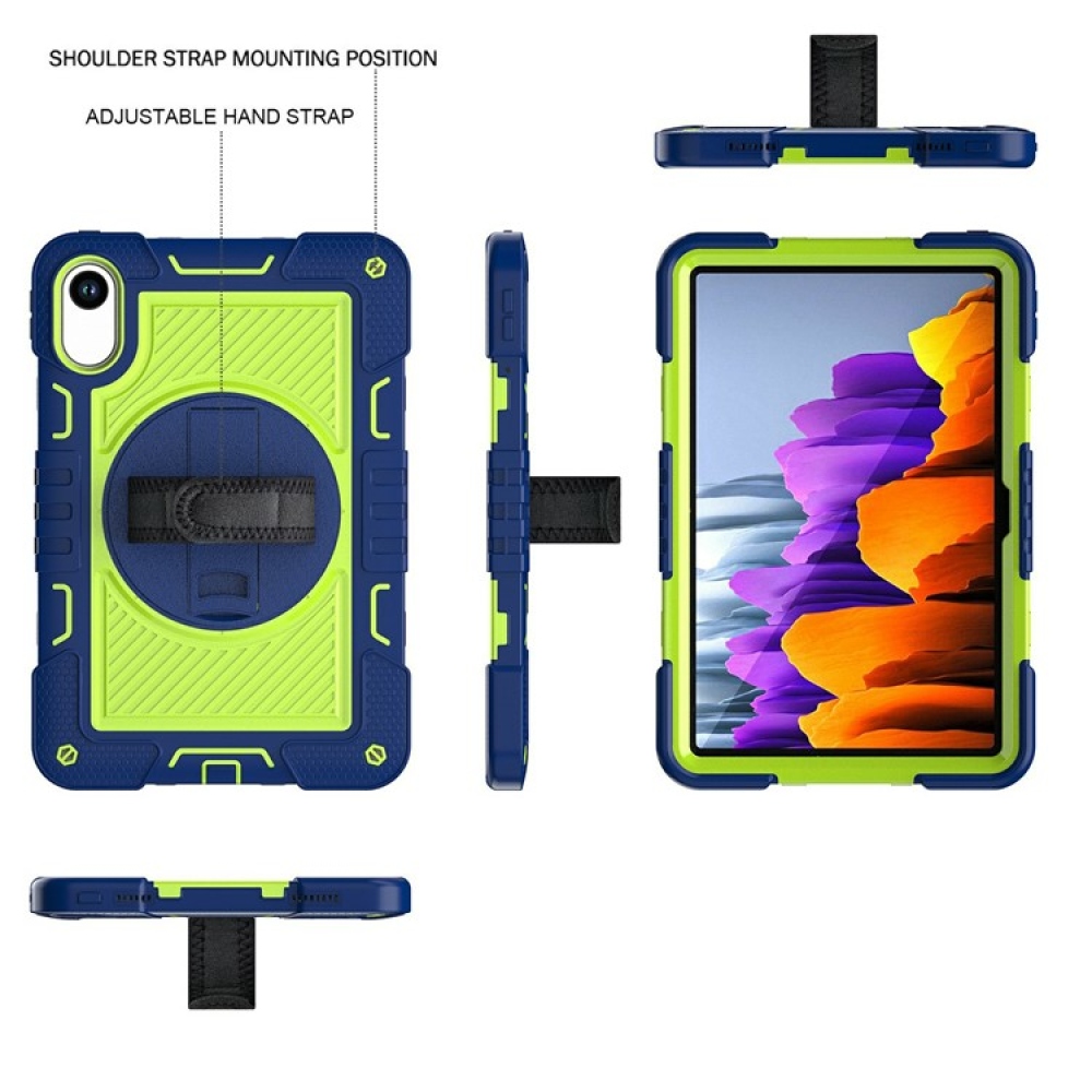 Strape tartós borító kézi fogantyúval és pánttal Xiaomi Redmi Pad 2 - kék/zöld