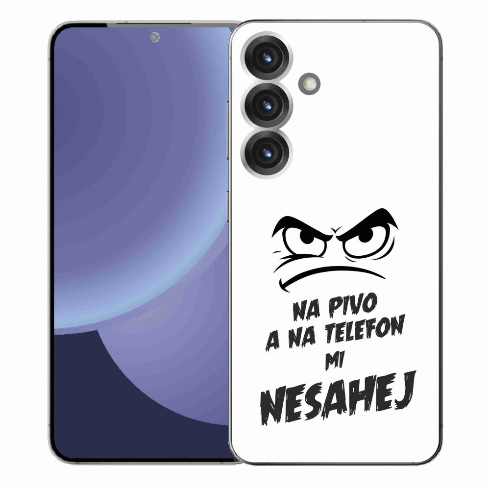 Gél borítás mmCase Samsung Galaxy S25+ - sör motívum 2 fehér háttérrel