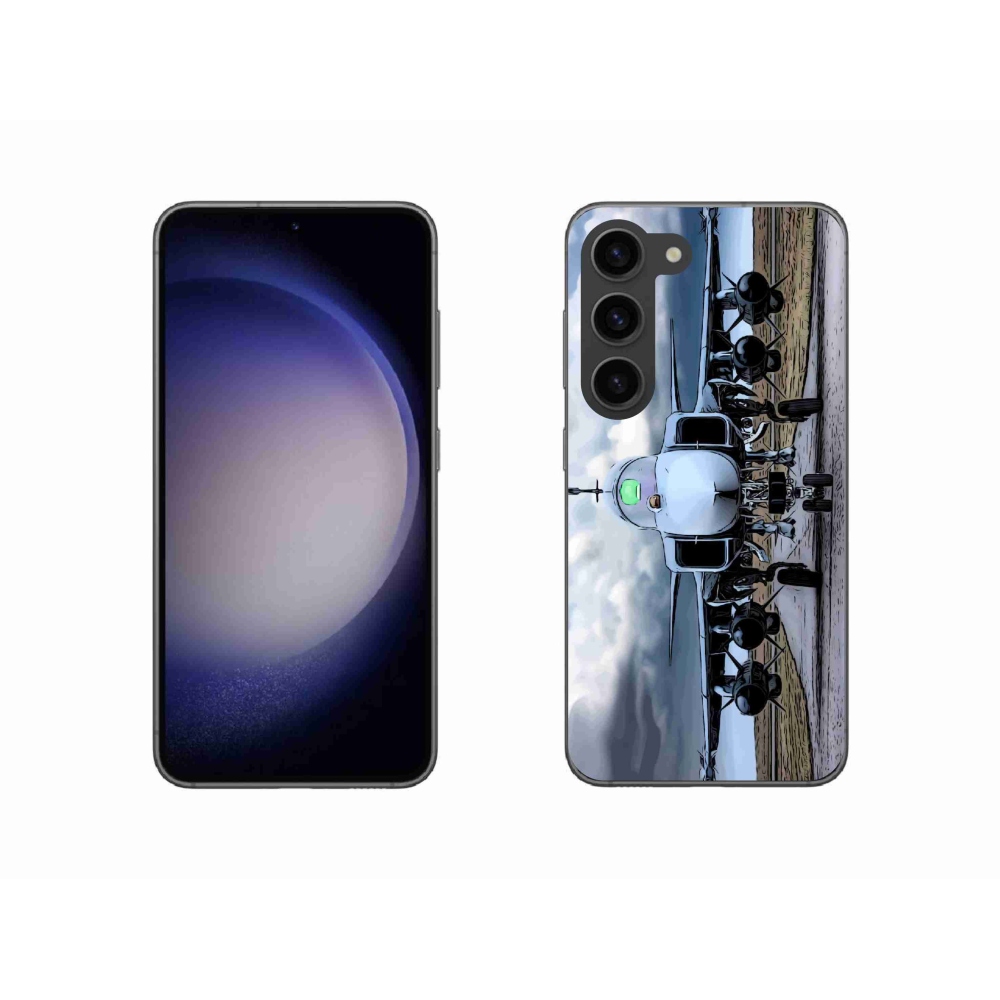 Gél borítás mmCase Samsung Galaxy S23 5G - katonai repülőgépekhez