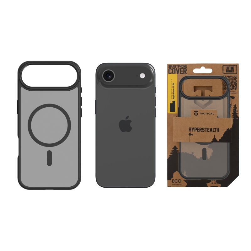 Taktikai MagForce Hyperstealth borító iPhone 17 Air Aszfalthoz
