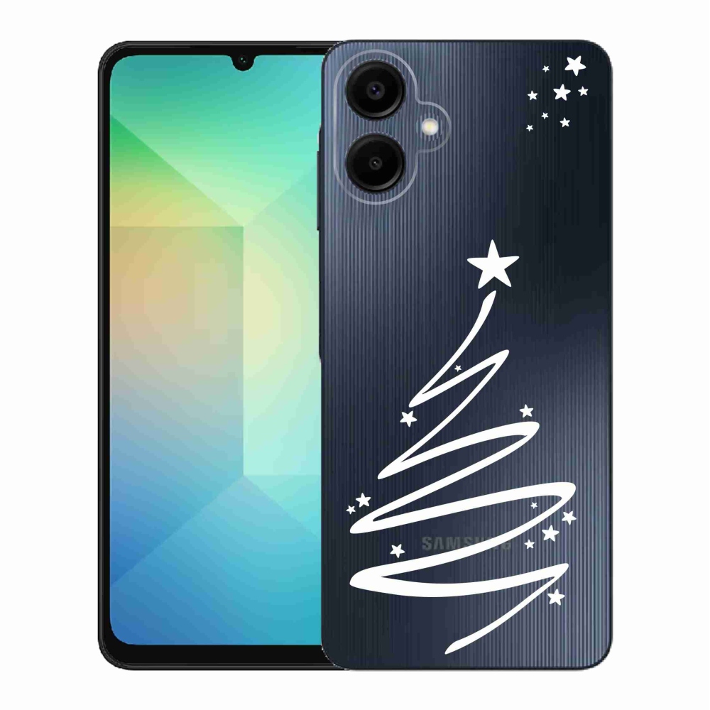 Zselés borító mmCase Samsung Galaxy A06 4G - fehér fa átlátszó háttéren