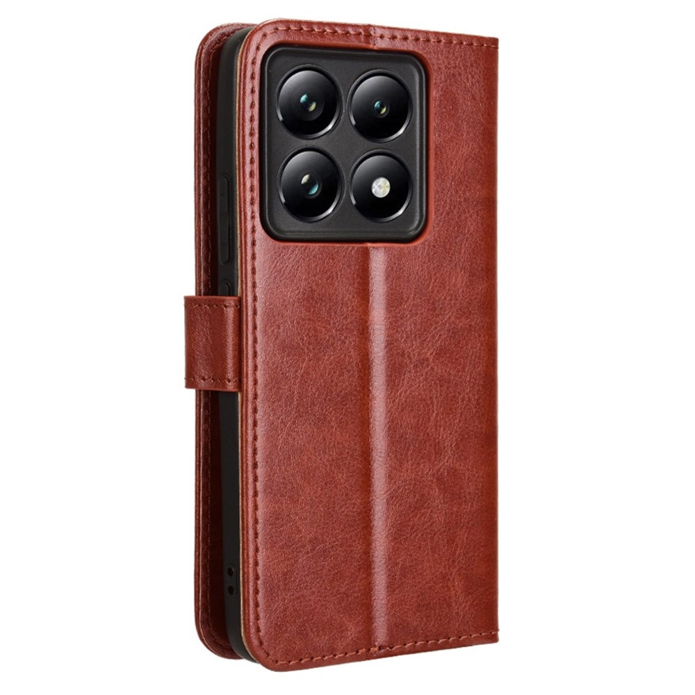 Őrült könyv tok a Xiaomi 14T Pro-hoz - barna