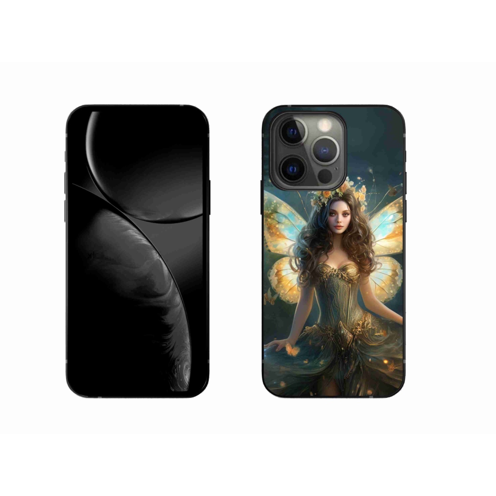 Zselés borítás mmCase iPhone 13 Pro 6.1 - pillangó nő számára