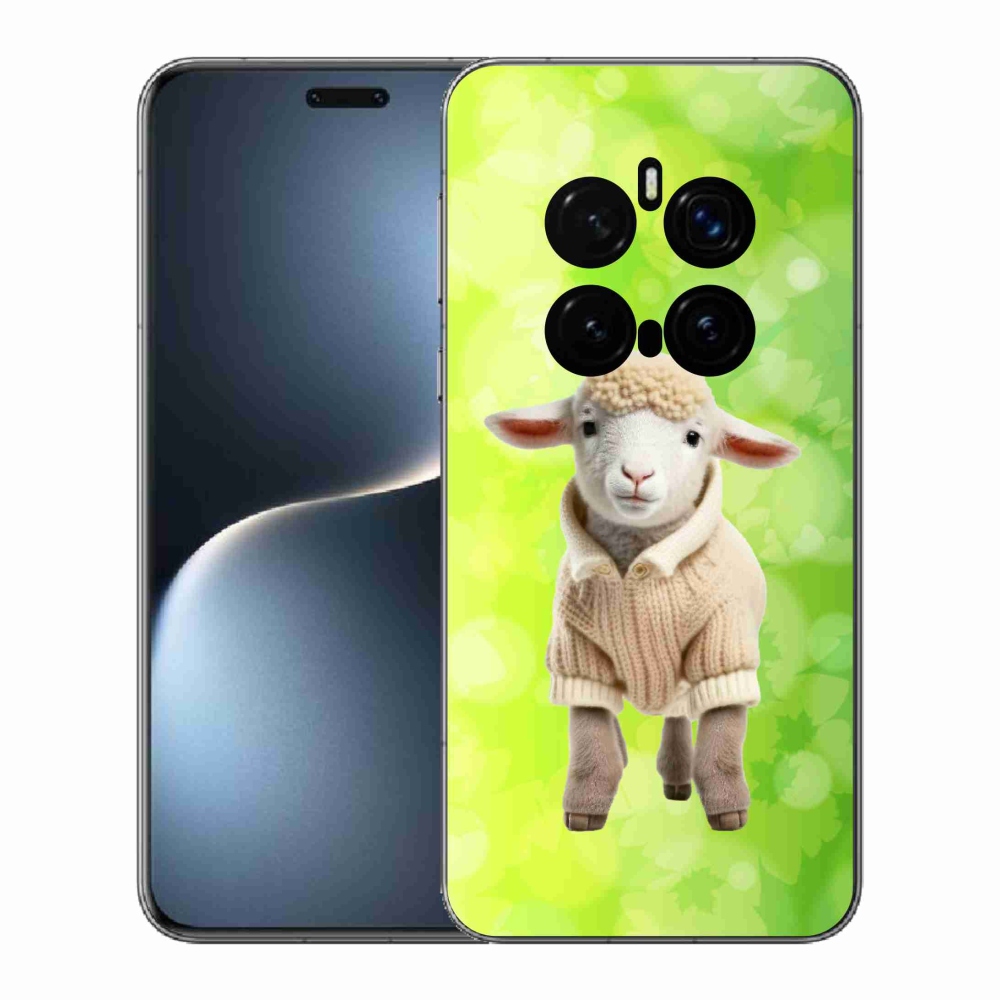 Zselés borítás mmCase a Honor Magic 7 Pro 5G számára - bárány pulóverben