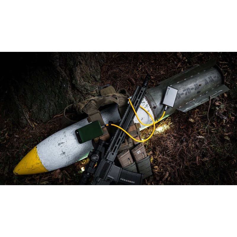 Tactical Fat Man 2.0 kábel USB-A/USB-C 1m sárga