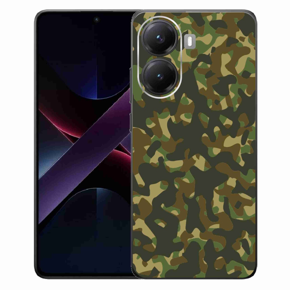 Gél borítás mmCase a Xiaomi Poco X7 Pro 5G-hez - álcázó mintázat 1