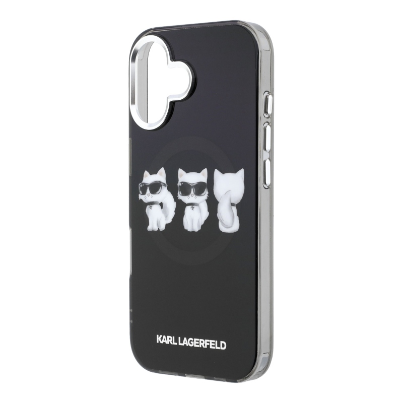 Karl Lagerfeld IML Choupette Trio vízfesték MagSafe hátlapi borító iPhone 17 készülékhez