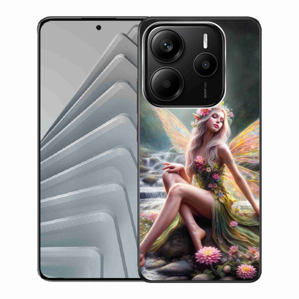 Gél borítás mmCase a Xiaomi Redmi Note 14 5G - pillangó nő 1