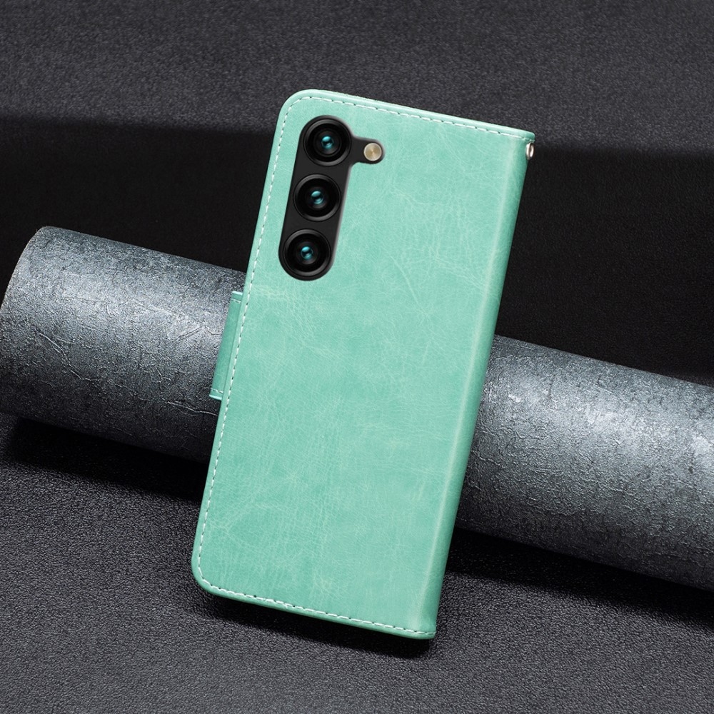 Pillangó könyv tok Samsung Galaxy S24+/S25+ készülékhez - teal színű