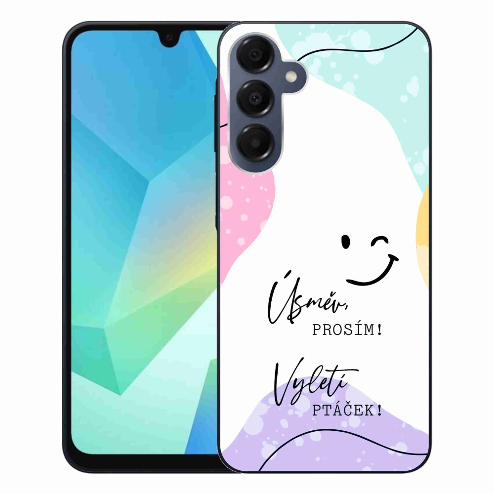 Gél borító mmCase Samsung Galaxy A16 4G/5G - vicces szöveg 4 fehér háttérrel